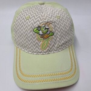 Youth Greensboro Grasshoppers Hat Strapback OC Sports Green MiLB Baseball Girls